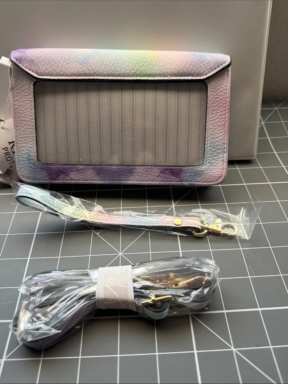 Iridescent Multicolor Women’s Satchel with Detachable Straps